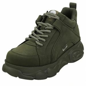 NIB Buffalo London Corin Olive Green Shoes